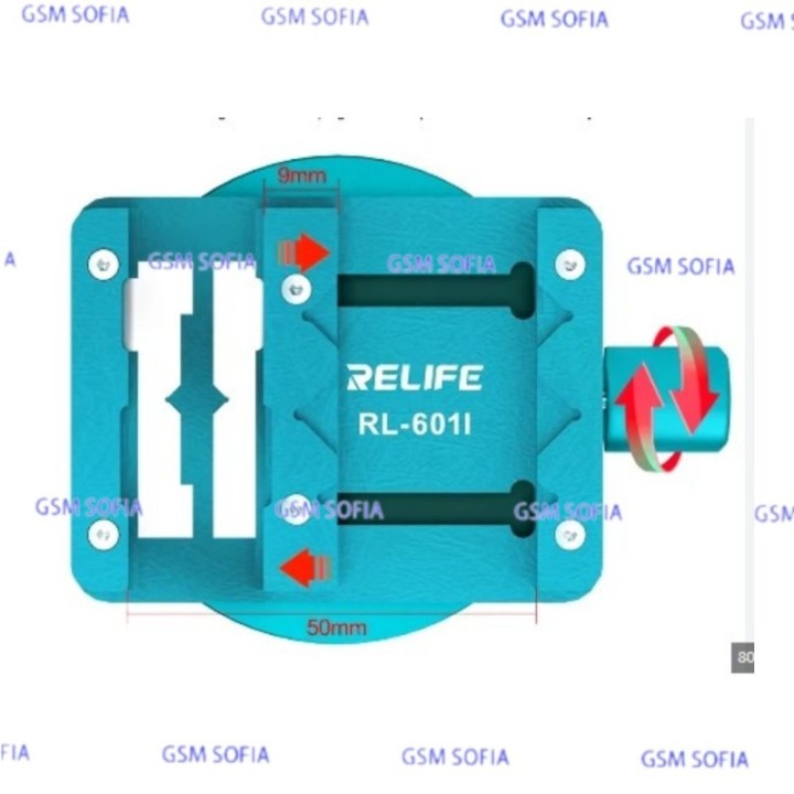 RELIFE RL-601I Mini 360 ° Soporte de reparación BGA de accesorio giratorio para placa base