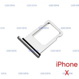 Bandeja sim para IPhone x - Plata