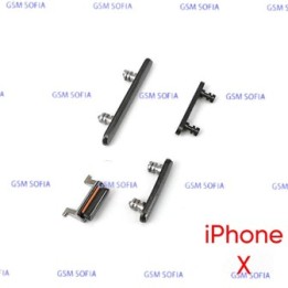 Juego de botones para IPhone x - Negro