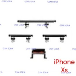 Juego de botones para IPhone Xs - Negro