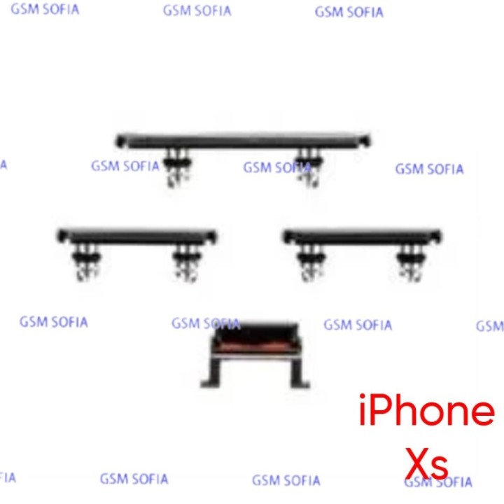 Juego de botones para IPhone Xs - Negro