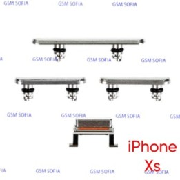 Juego de botones para IPhone Xs - Plata
