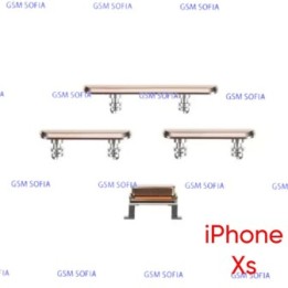 Juego de botones para IPhone Xs - Oro