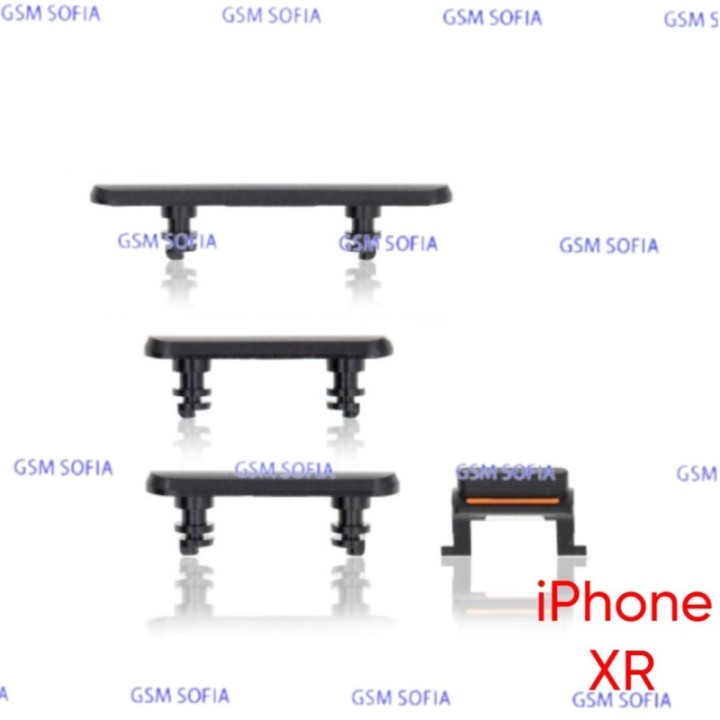 Juego de botones para IPhone XR - Negro