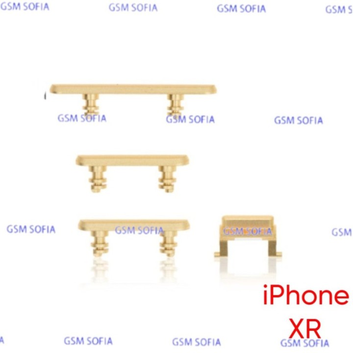 Juego de botones para IPhone XR - Amarillo
