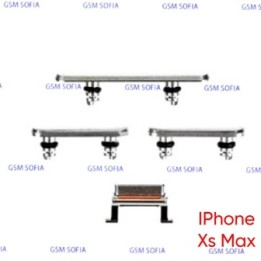 Juego de botones para IPhone Xs Max - Plata
