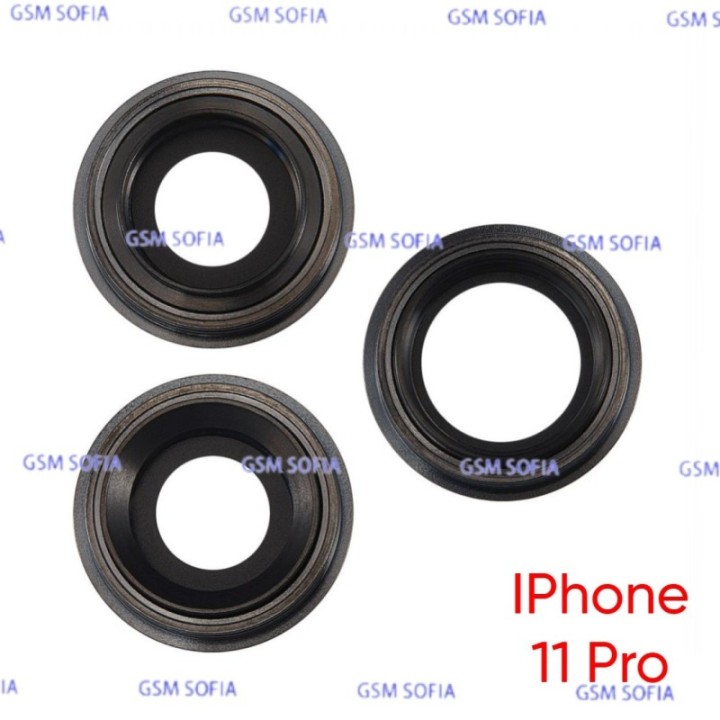 Embellecedor o marco de lente Para IPhone 11 PRO / 11 PRO MAX - Negro