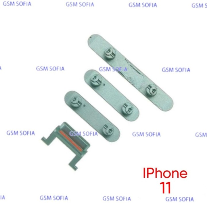 Juego de botones para IPhone 11 - Verde