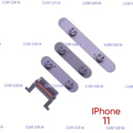 Juego de botones para IPhone 11 - Lila