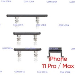 Juego de botones para IPhone 11 Pro / IPhone 11 Pro Max - Negro