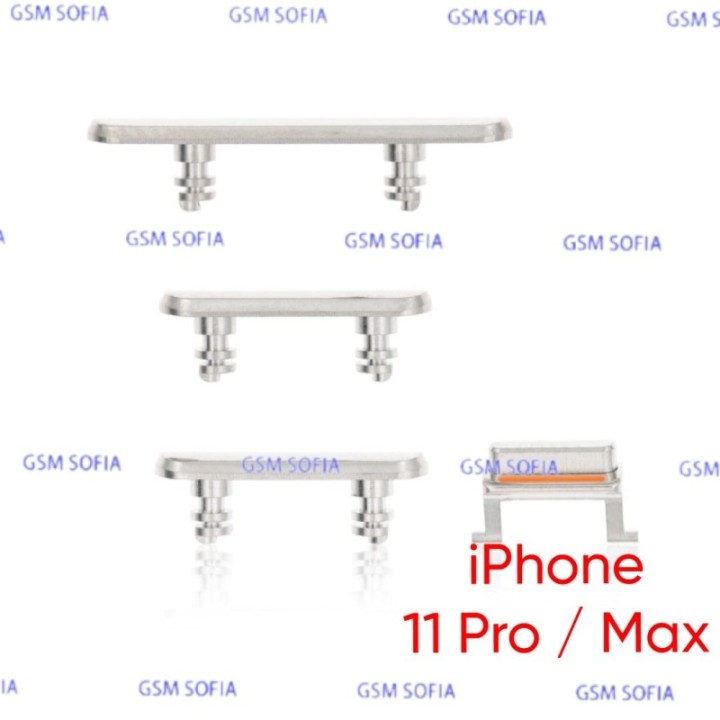 Juego de botones para IPhone 11 Pro / IPhone 11 Pro Max - Plata