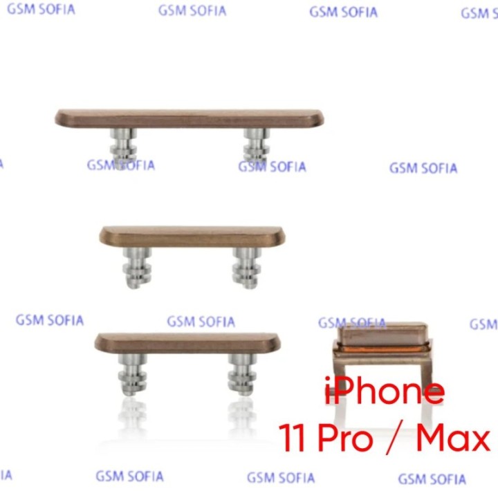 Juego de botones para IPhone 11 Pro / IPhone 11 Pro Max - Oro