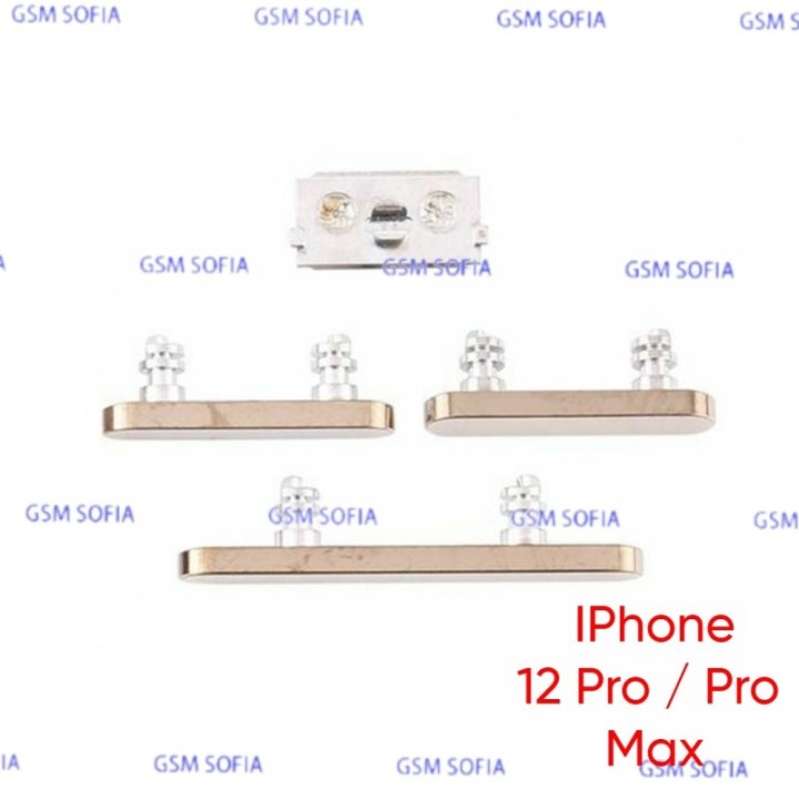 Juego de botones para IPhone 12 Pro / IPhone 12 Pro Max - Oro