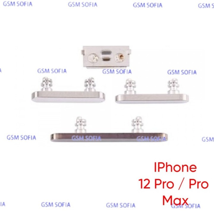 Juego de botones para IPhone 12 Pro / IPhone 12 Pro Max - Plata