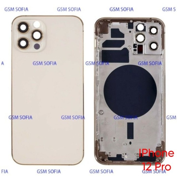 Chasis De Pantalla sin flex / Tapa Con Marco Para IPhone 12 Pro /12 Pro - Oro