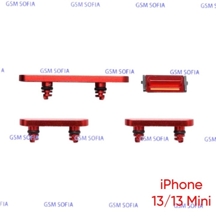 Juego de botones para IPhone 13 / IPhone 13 Mini - Rojo