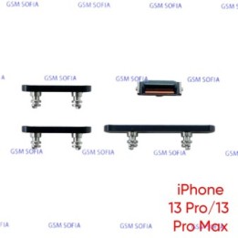Juego de botones para IPhone 13 Pro / IPhone 13 Pro Max - Negro