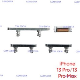 Juego de botones para IPhone 13 Pro / IPhone 13 Pro Max - Plata