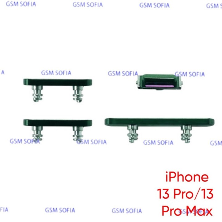 Juego de botones para IPhone 13 Pro / IPhone 13 Pro Max - Verde