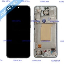 Pantalla Completa Original con marco para Samsung Galaxy A35 4G A355 / A35 5G A356 - Azul