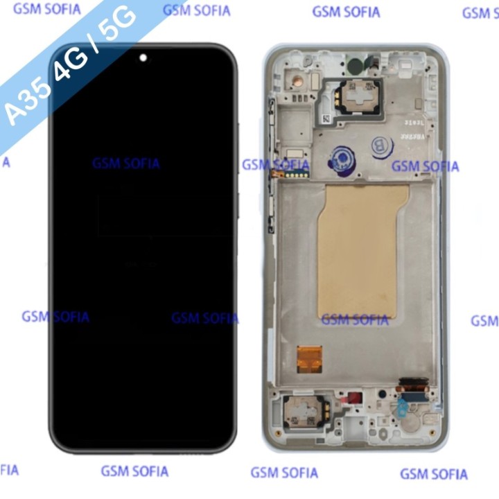 Pantalla Completa Original con marco para Samsung Galaxy A35 4G A355 / A35 5G A356 - Azul