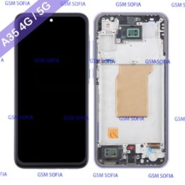 Pantalla Completa Original con marco para Samsung Galaxy A35 4G A355 / A35 5G A356 - Lila