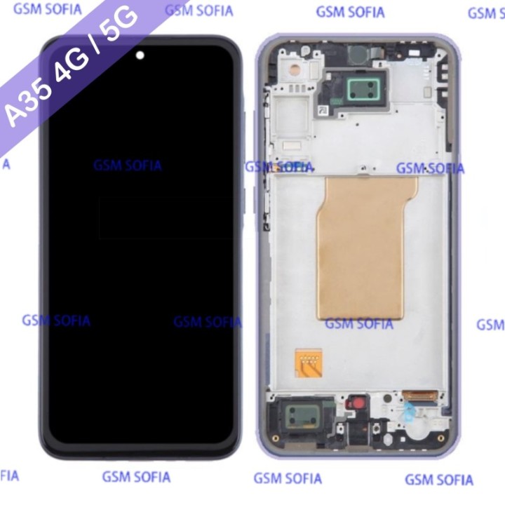 Pantalla Completa Original con marco para Samsung Galaxy A35 4G A355 / A35 5G A356 - Lila