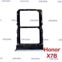 Bandeja SIM Para Huawei Honor X7B - Azul / Plata