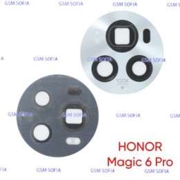Lente Cristal Trasero Para Huawei Magic 6 Pro - Plata / Blanco