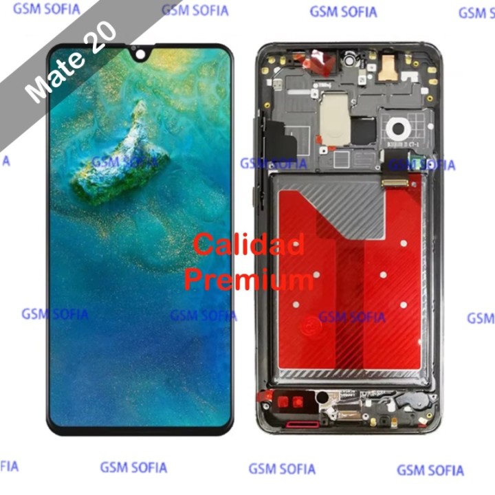 Pantalla Completa Calidad Premium Con Marco Para Huawei Mate 20 - Negro