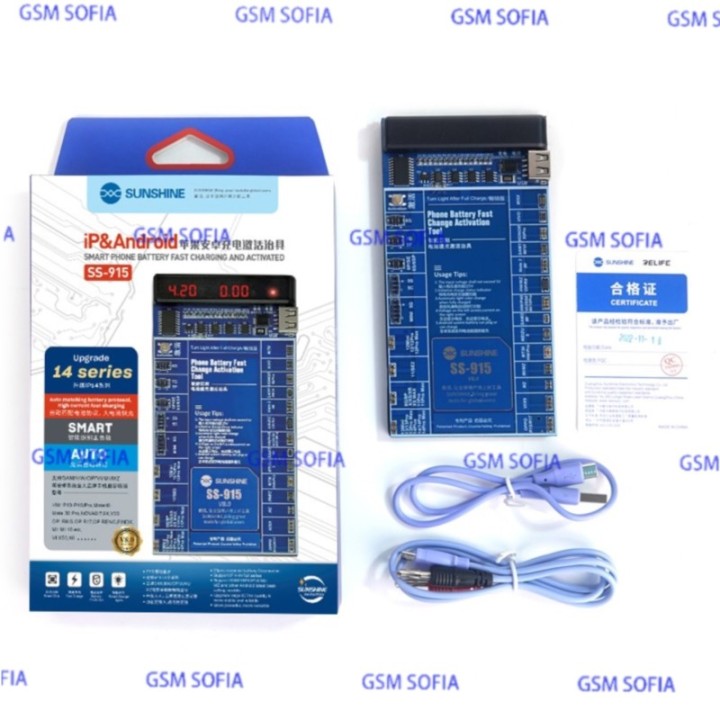 SUNSHINE SS-915 Placa de activación de carga rápida para iPhone 14 pro Max , Android
