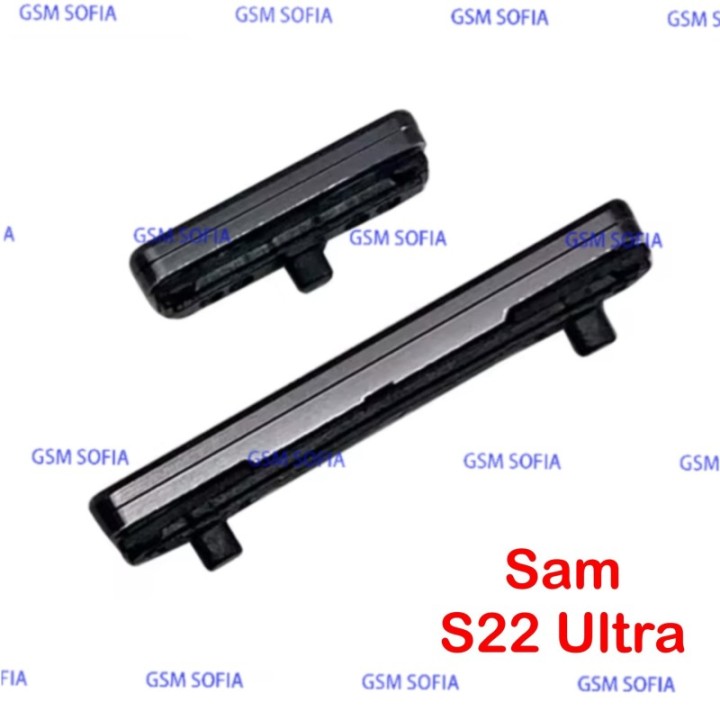 Boton lateral Power + Volumen  para Samsung Galaxy  S22 Ultra 5G / S908 - Negro