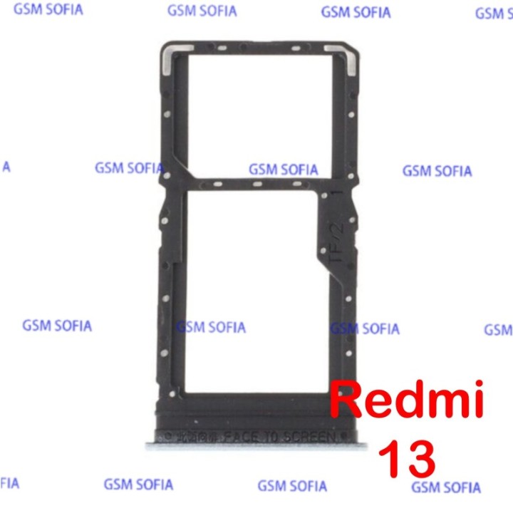 Bandeja sin Para Redmi 13 - Azul