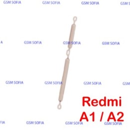 Botón lateral Power + Volumen Para Redmi A1 / Redmi A1 Plus / Redmi A2 - Oro