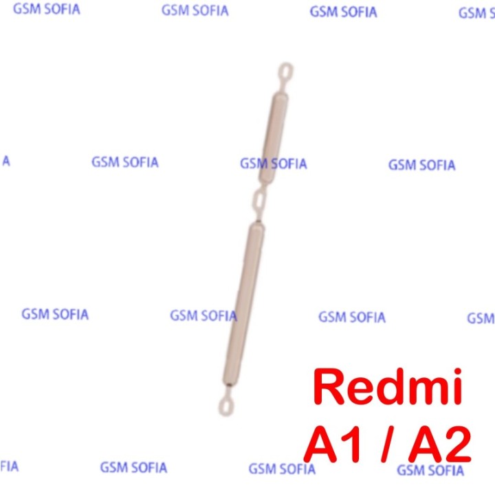 Botón lateral Power + Volumen Para Redmi A1 / Redmi A1 Plus / Redmi A2 - Oro