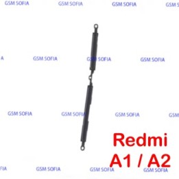 Botón lateral Power + Volumen Para Redmi A1 / Redmi A1 Plus / Redmi A2 - Negro
