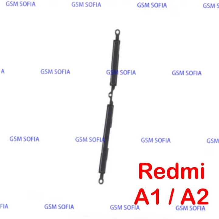 Botón lateral Power + Volumen Para Redmi A1 / Redmi A1 Plus / Redmi A2 - Negro