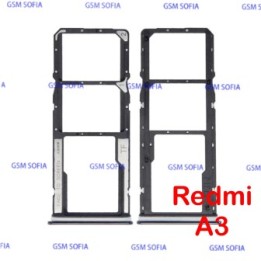 Bandeja sim + Micro SD Para Redmi A3 - Negro