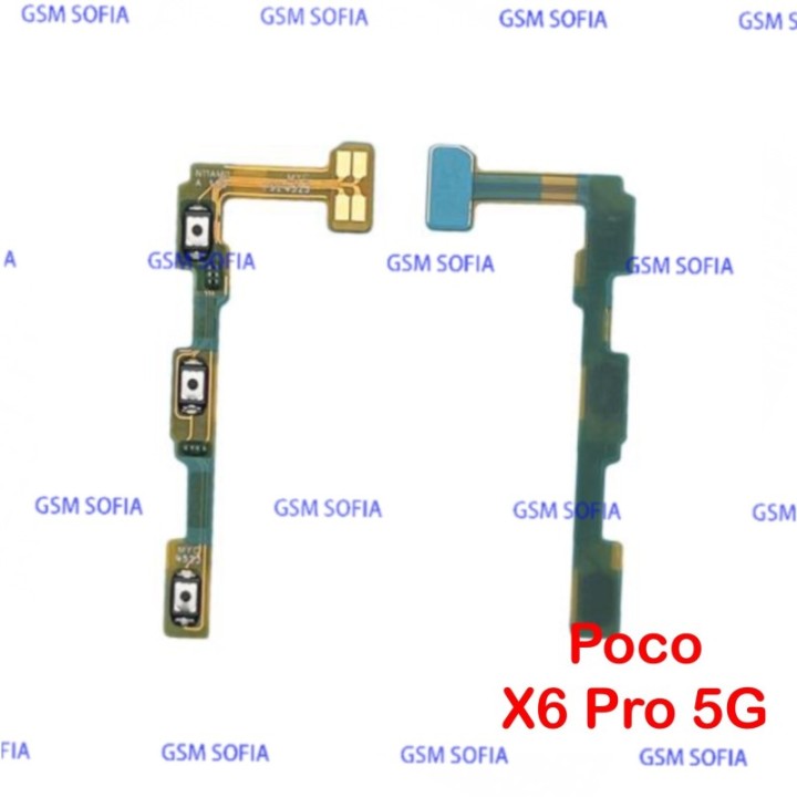 Flex Power + Volumen Para Pocophone X6 Pro 5G / Poco X6 Pro 5G