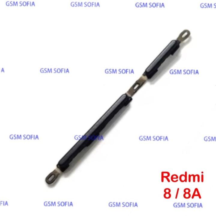 Botón lateral power + volumen para Redmi 8 / Redmi 8A - Negro