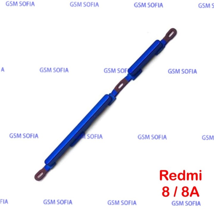 Botón lateral power + volumen para Redmi 8 / Redmi 8A - Azul