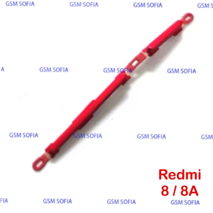 Botón lateral power + volumen para Redmi 8 / Redmi 8A - Rojo