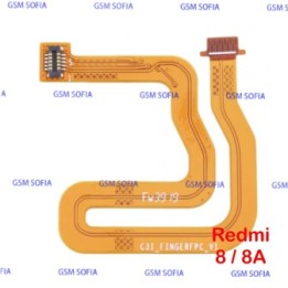 Flex De Conectar Lector De Huella Y Placa Para Xiaomi Redmi 8 / Redmi 8A
