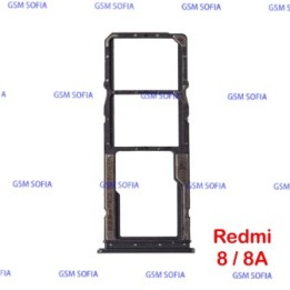 Bandeja Dual SIM Y SD Para Xiaomi Redmi 8 / Redmi 8A - Negro