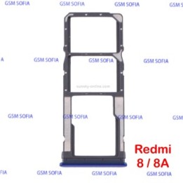 Bandeja Dual SIM Y SD Para Xiaomi Redmi 8 / Redmi 8A - Azul