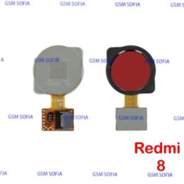 Flex Huella Para Xiaomi Redmi 8 - Rojo