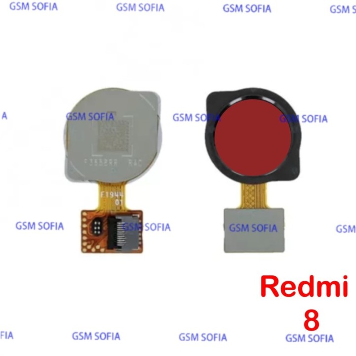 Flex Huella Para Xiaomi Redmi 8 - Rojo