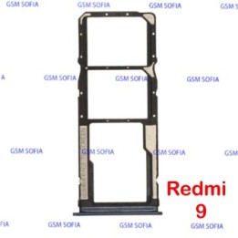 Bandeja Sim / Micro SD Para Xiaomi Redmi 9 / Poco m2 - Negro