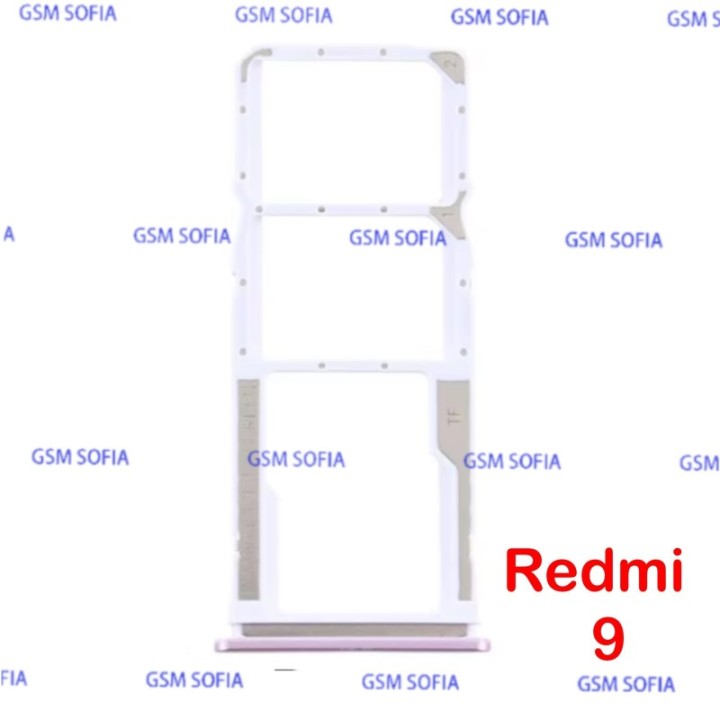 Bandeja Sim / Micro SD Para Xiaomi Redmi 9 / Poco m2 - Rosa