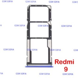 Bandeja Sim / Micro SD Para Xiaomi Redmi 9 / Poco m2 - Azul